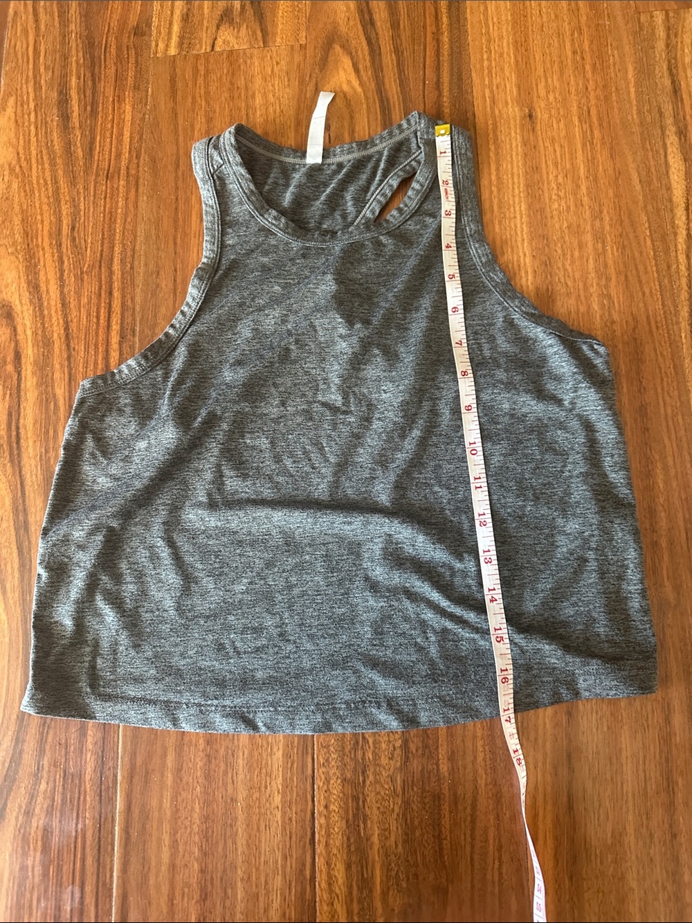 Fabletics Gray Racerback Crop Tank - Picture 5 of 5